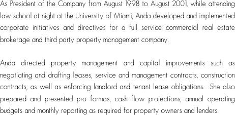 As President of the Company